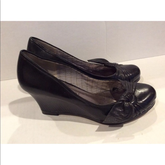 Report Shoes Report Black Mary Jane Wedge Shoes 85 Poshmark